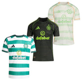 Celtic fan jersey home, away and third 2025/26