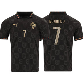 Portugal Fan Jersey Black Panther 2025/26 #7 Ronaldo