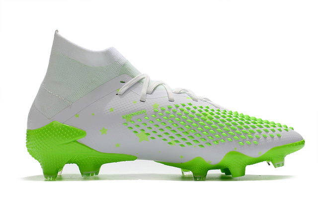 Botas de fútbol de caña alta Predator Mutator .1 FG en blanco y verde