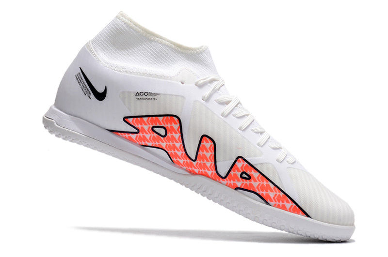 Air Zoom Superfly 9 TF Futsal Boot - White/Orange - High Top