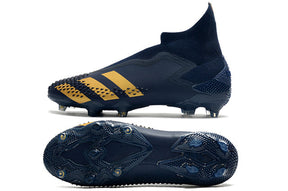 Botas de fútbol de caña alta Predator Mutator .1 FG azul marino/dorado