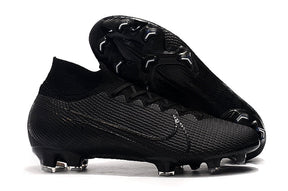 Botas de fútbol de caña alta Superfly 7 Elite SE FG totalmente negras