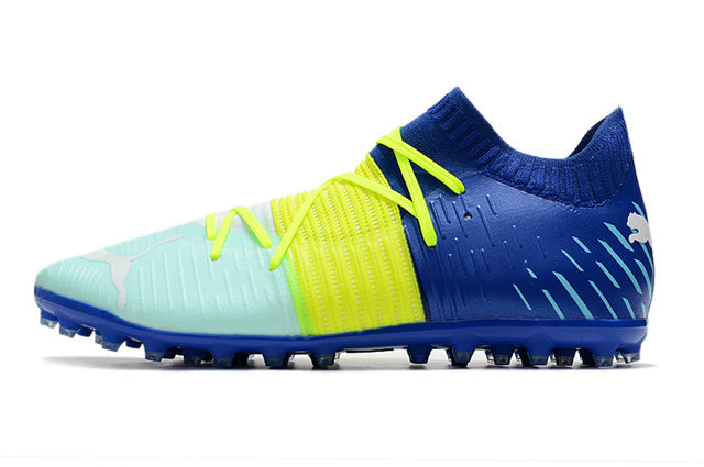 Society Future Z FG Football Boot Blue/Yellow/Green - Low