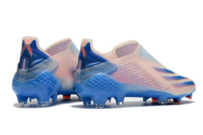 Botas de fútbol Campo X Ghosted FG azul/rosa