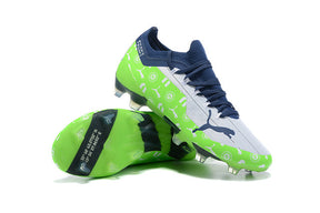 Ultra FG White/Green Field Football Boots