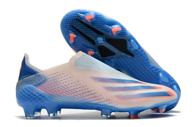 Botas de fútbol Campo X Ghosted FG azul/rosa