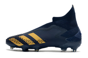 Botas de fútbol de caña alta Predator Mutator .1 FG azul marino/dorado