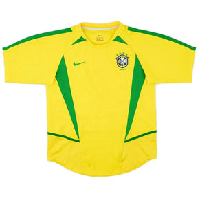 Brazil Home Retro 2002 World Cup Ronaldo Ronaldinho Rivaldo