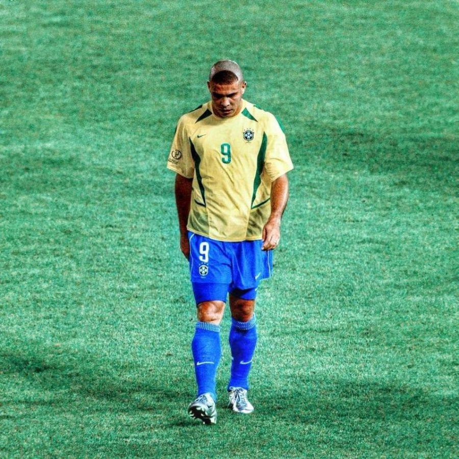 Ronaldinho 11 Brazil Home Retro 2002 World Cup Ronaldo Ronaldinho Rivaldo