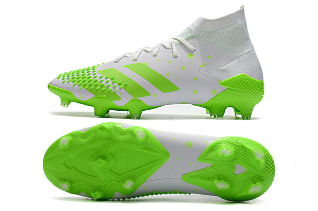 Botas de fútbol de caña alta Predator Mutator .1 FG en blanco y verde