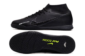 Botas de fútbol sala Air Zoom Superfly 9 TF, color negro y caña alta