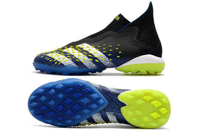 Botas de fútbol de caña alta Predator Freak+ FG negras y azules