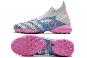 Predator Freak + FG White/Blue/Pink High Top Soccer Cleats