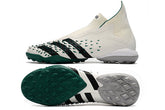 Predator Freak + FG White/Green High Top Soccer Cleats