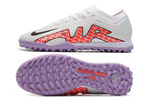 Air Zoom TF White/Purple Low Soccer Cleats