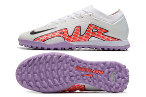 Air Zoom TF White/Purple Low Soccer Cleats