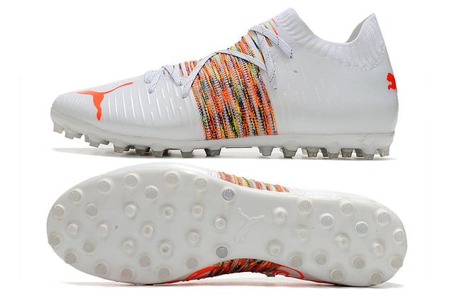 Society Future Z FG Football Boot White/Orange - Low