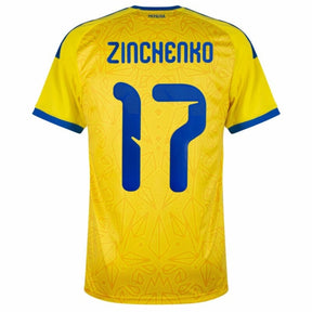 Ukraine Home Zinchenko 17 Fan Jersey Shirt 2026-2027