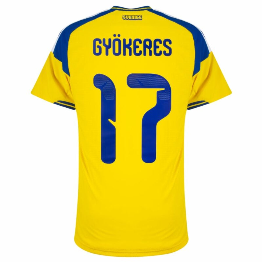Sweden Home Györkeres 17 Authentic Player Shirt 2026-2027 World Cup