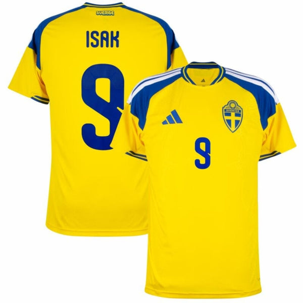 Sweden Home Isak 9 Fan Version Shirt 2026-2027 World Cup