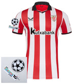 Athletic Club Home Fan Jersey 2025/26 Patches UCL + 10th Anniversary UEFA Foundation