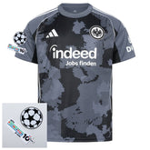 Eintracht Frankfurt Third Fan Jersey 2025/26 Patches UCL + 10th Anniversary UEFA Foundation