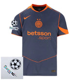 Inter Milan Third Fan Jersey 2025/26 Patches UCL + 10th Anniversary UEFA.