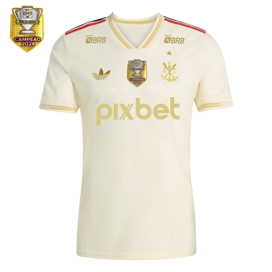 Flamengo Third Fan Jersey 2025/26 Patch and Sponsorships Official Printing