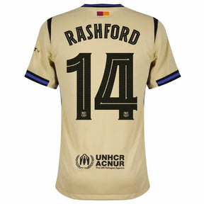Barcelona Away Rashford 14 Fan Jersey 2025/26 Official Printing (La Liga)