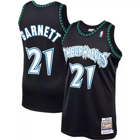 Regata Minnesota Timberwolves - Mitchell & Ness - Garnett  NBA- Black