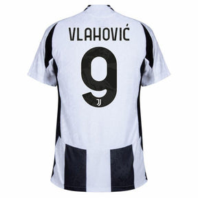 Juventus Vlahovic 9 Home 2024/25 Patches UCL UEFA Foundation (Official Printing)