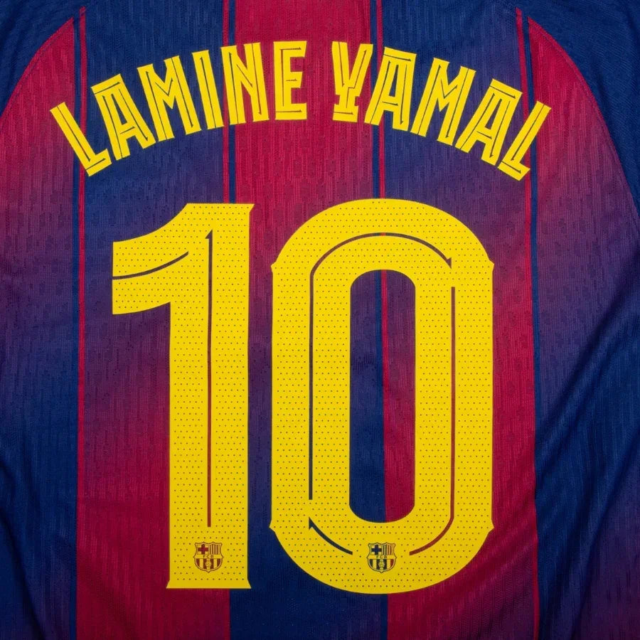 Barcelona Lamine Yamal 10 Home Authentic Player 2025/26 Dri-Fit ADV Match - La Liga Patch