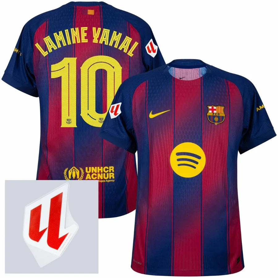 Barcelona Lamine Yamal 10 Home Authentic Player 2025/26 Dri-Fit ADV Match - La Liga Patch