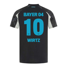 Bayer 04 Leverkusen Wirtz 10 Third Fan Jersey 2024/25 Patches UCL UEFA Foundation (Official Printing)