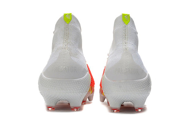 Botas de fútbol de caña alta Predator Mutator .1 FG en blanco y rojo