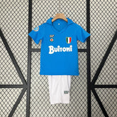 Kit infantil Napoli local 87/88 retro 