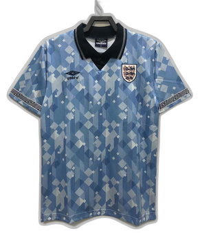 Camisa Azul da Inglaterra 1990 - Versão Retro