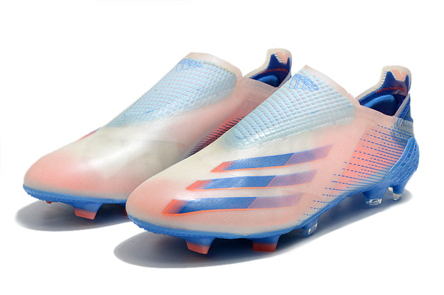 Botas de fútbol Campo X Ghosted FG azul/rosa