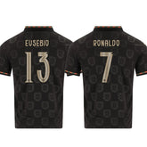 Portugal Fan Jersey Black Panther 2025/26 #13 Eusebio and #7 Ronaldo